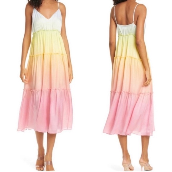 Cami NYC The Adrienne Dress Rainbow
Ombré Silk size L - Picture 1 of 4